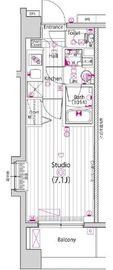 グランド・ガーラ横浜大口 4階 間取り図