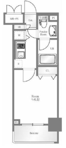 ステージグランデ本郷 10階 間取り図