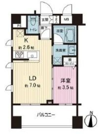 ダイナシティ台東三ノ輪 5階 間取り図