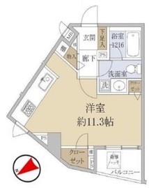 レーベンシティオ上野桜木 7階 間取り図