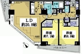 セントラルレジデンス新宿シティタワー 28階 間取り図