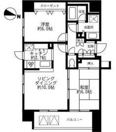 クレストフォルム銀座東 6階 間取り図