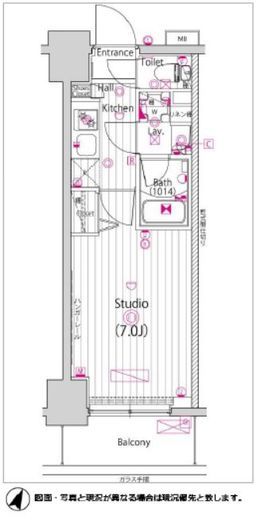 ガーラ・リバースクエア横濱南 2階 間取り図
