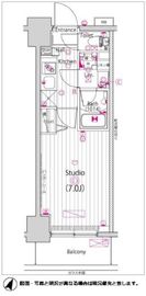 ガーラ・リバースクエア横濱南 2階 間取り図