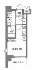 TLRレジデンス川崎大師 808 間取り図