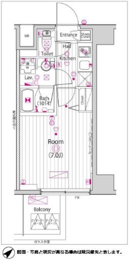 ガーラ・クレスタ横濱関内 7階 間取り図