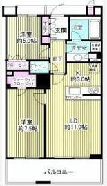 ブリリアマーレ有明 19階 間取り図