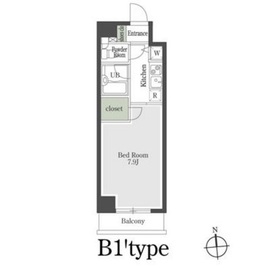 プレミアステージ芝公園2 506 間取り図