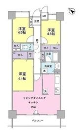 ブリリアントヨス 807 間取り図