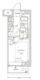 KNOTS新丸子 701 間取り図
