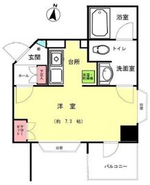 東急ドエルグラフィオ麹町 2階 間取り図