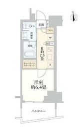 リビオ神楽坂 5階 間取り図