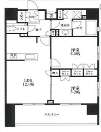クリオ東神田 12階 間取り図