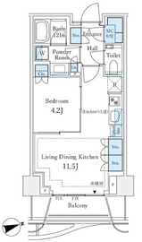 パークコート神宮北参道ザタワー 6階 間取り図
