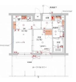 ハーモニーレジデンス武蔵小杉フォレストスクエア 409 間取り図