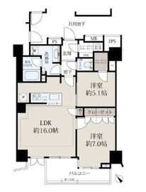 リビオ駒込妙義 3階 間取り図