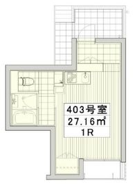 サザンビュー池尻 403 間取り図