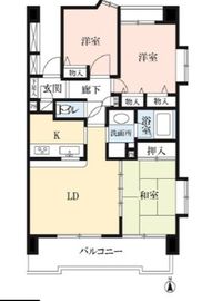 ドゥーエ練馬 201 間取り図