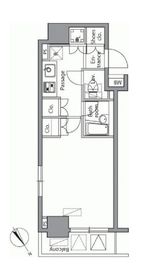 レジディア横濱関内 504 間取り図