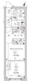 グローリオシェルト池袋Ⅱ 107 間取り図