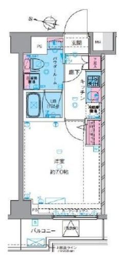GENOVIA横浜鶴見市場skygarden 1階 間取り図