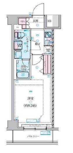 GENOVIA川崎鈴木町skygarden 4階 間取り図