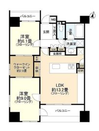 ユニーブル横濱 2階 間取り図