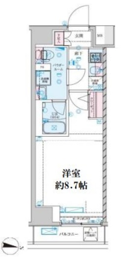 GENOVIA新子安 (ジェノヴィア新子安) 5階 間取り図