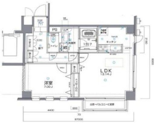 アルヴェール松濤 101 間取り図