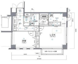 アルヴェール松濤 101 間取り図