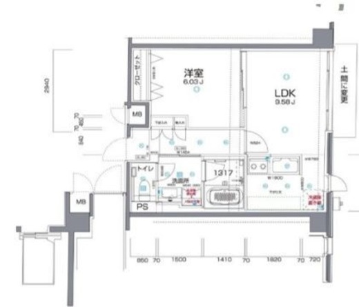 アルヴェール松濤 102 間取り図