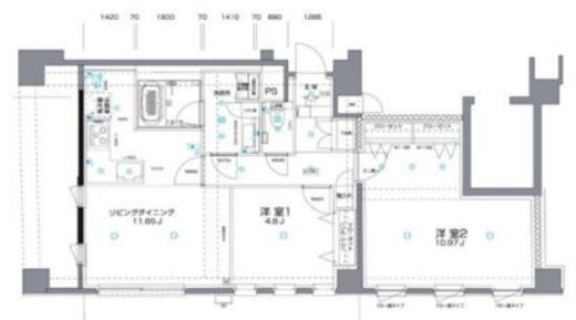 アルヴェール松濤 104 間取り図