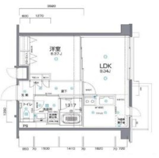 アルヴェール松濤 402 間取り図