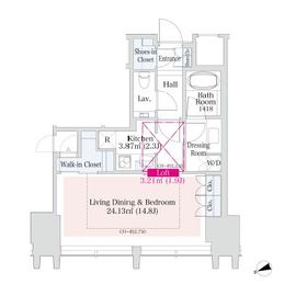 ラ・トゥール新宿グランド 3406 間取り図