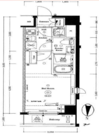 AXAS下目黒 (アクサス下目黒) 3階 間取り図