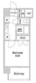 MAXIV関内 (マキシヴ関内) 3階 間取り図