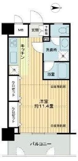 アールケープラザ横浜Ⅲ 10階 間取り図