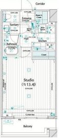 コンシェリア西新宿タワーズウエスト 18階 間取り図