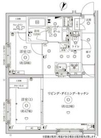 グローリオシェルト池袋Ⅱ 105 間取り図
