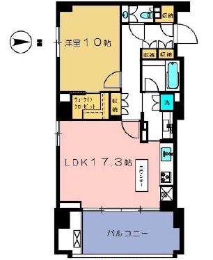 広尾ガーデンフォレスト 4階 間取り図