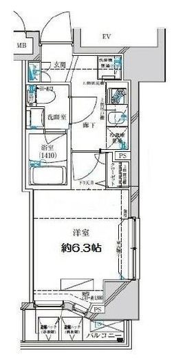 ディアレイシャス横浜WEST 704 間取り図