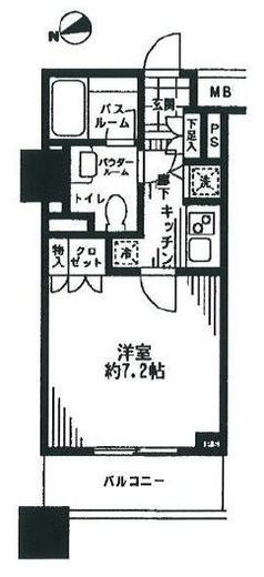 シティタワー横濱 4階 間取り図