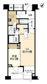 デュフレ横浜石川町 11階 間取り図