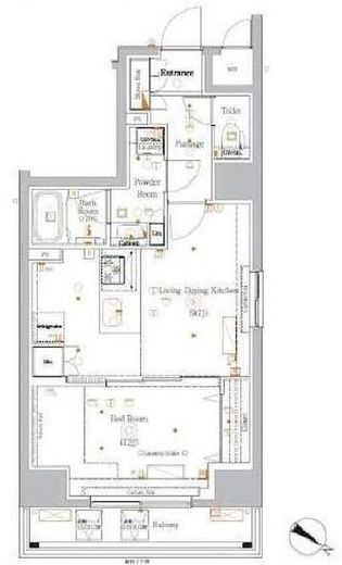 GENOVIA川崎Ⅲ (ジェノヴィア川崎Ⅲ) 6階 間取り図