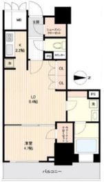 品川タワーフェイス 12階 間取り図