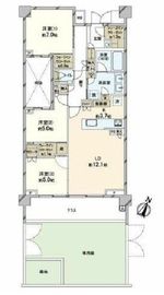 パークホームズ深沢七丁目 1階 間取り図