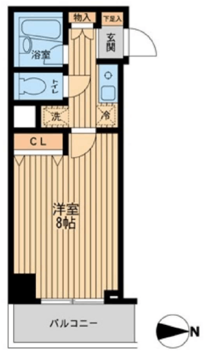 ドゥーエ西大島 214 間取り図