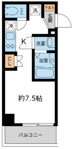 ラクラス池袋 401 間取り図