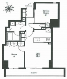 ステイシス町屋 1304 間取り図