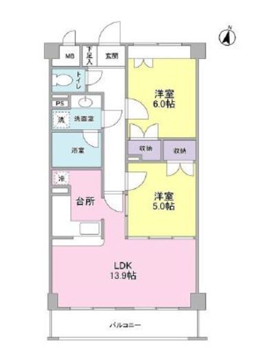 グランハイツ南雪谷 323 間取り図